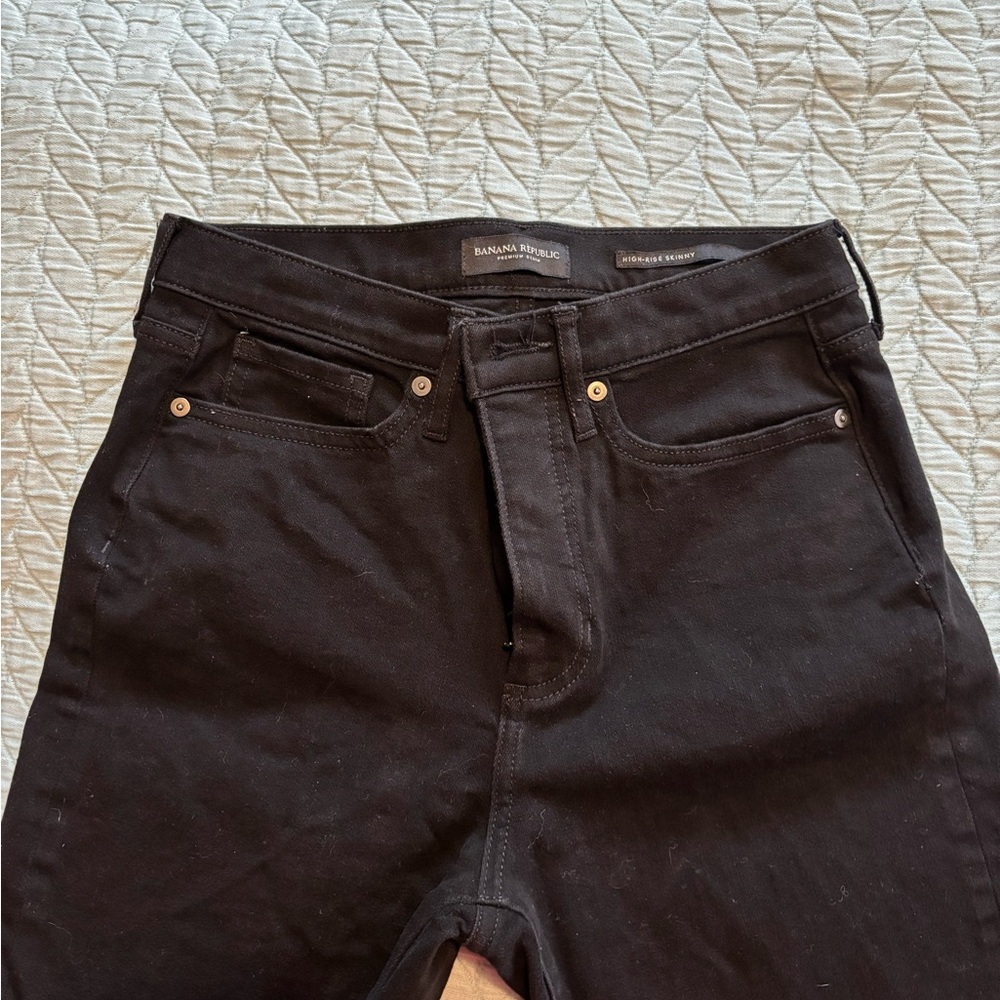 Banana Republic Women's Black Skinny Jeans - Picture 3 of 4